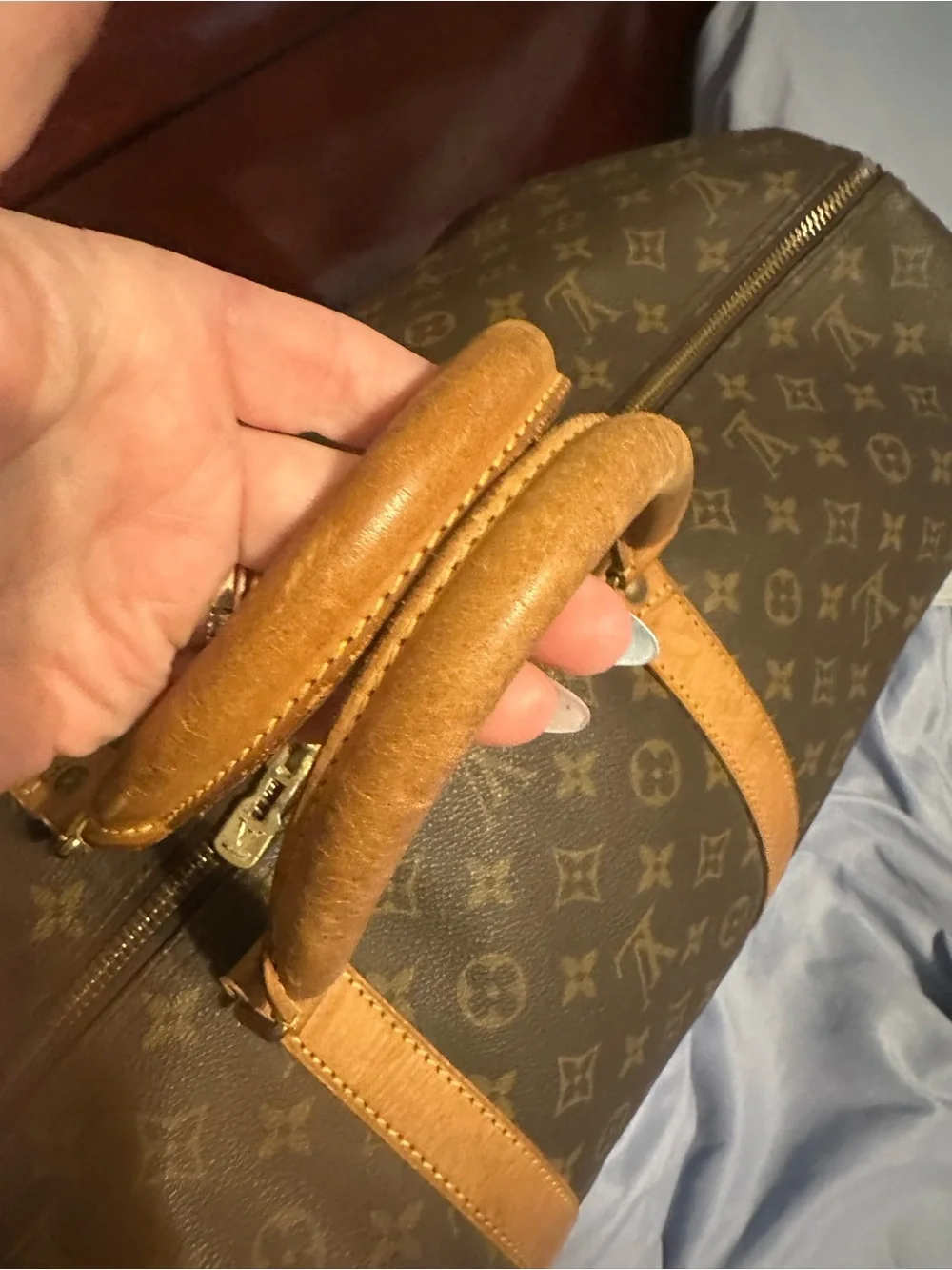 Louis Vuitton Brown Monogram Keepall 60 Travel Bag - Brown/Tan